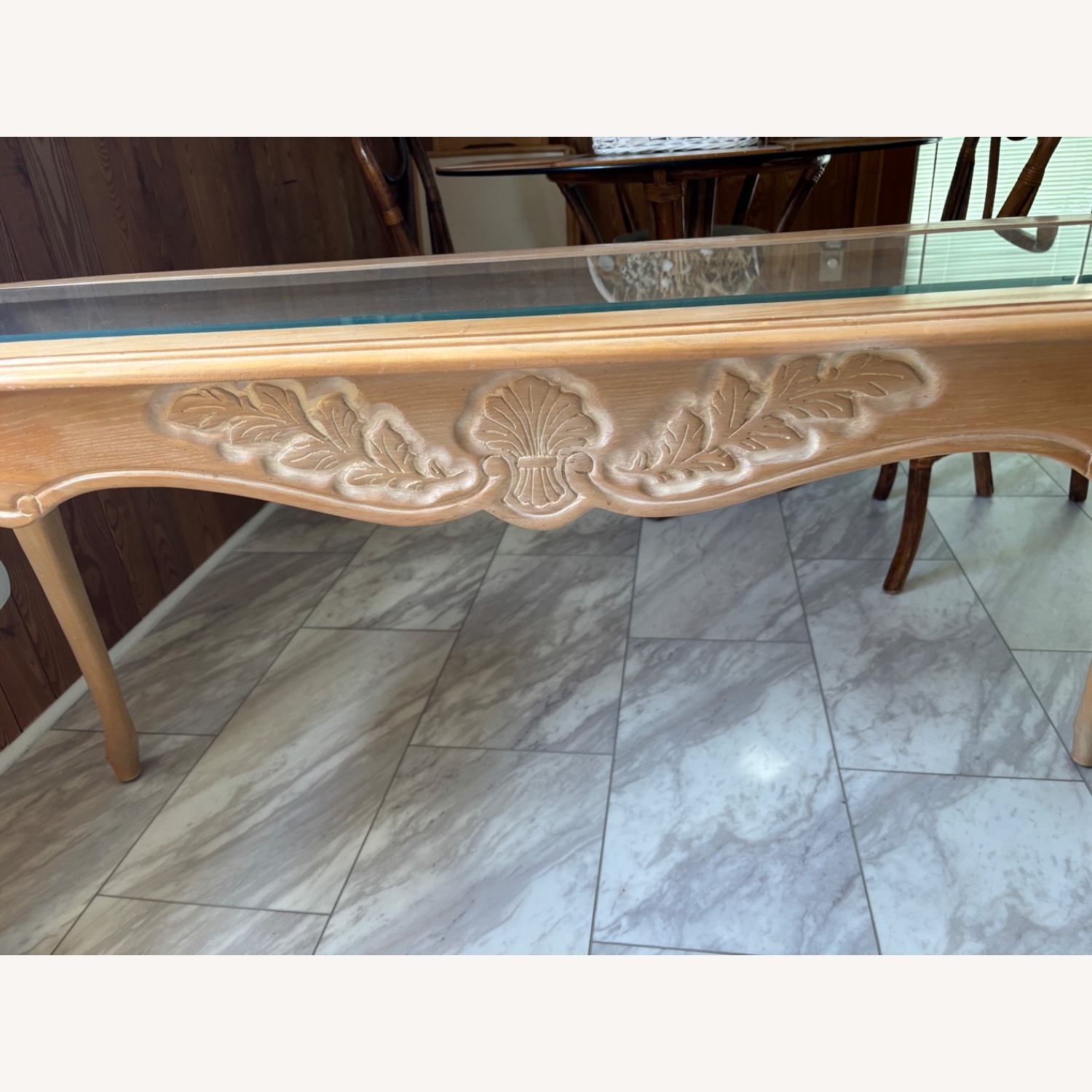 Light Brown Wood Side Table - image-3