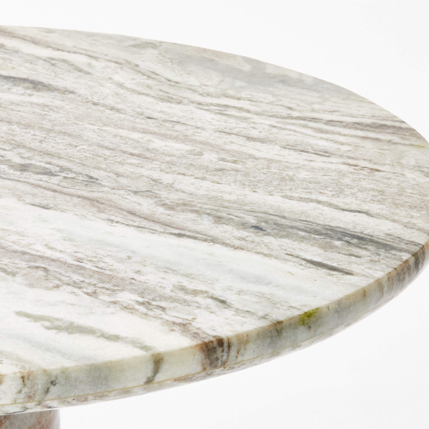 CB2 Babylon 30" Round Torrento Grey Marble Bistro Table - image-3