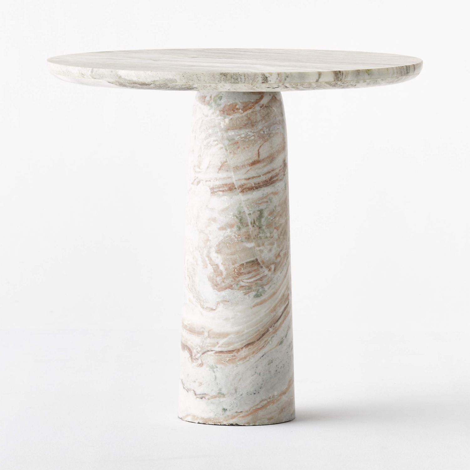 CB2 Babylon 30" Round Torrento Grey Marble Bistro Table - image-2