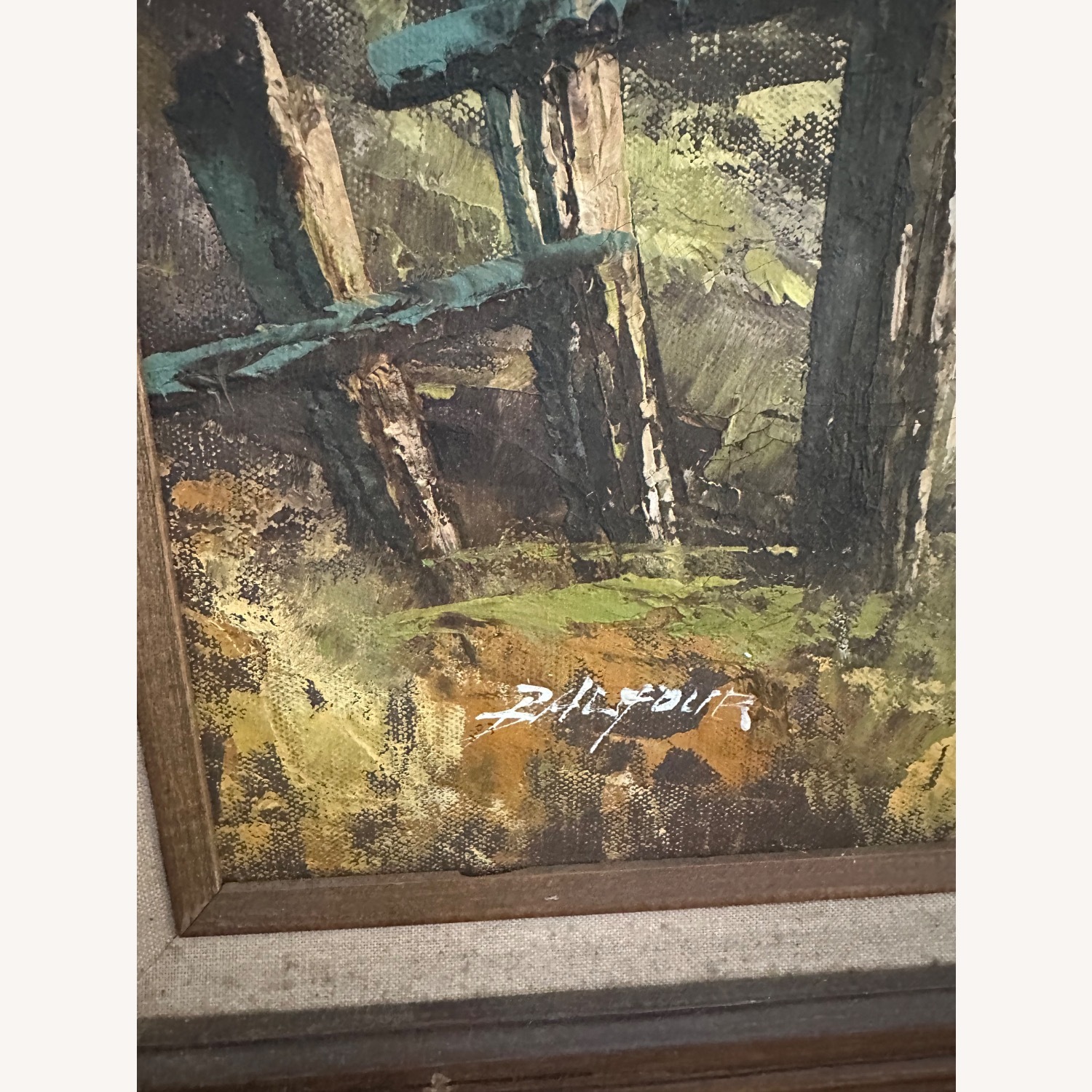 Antique Dark Brown Wall Art - image-2