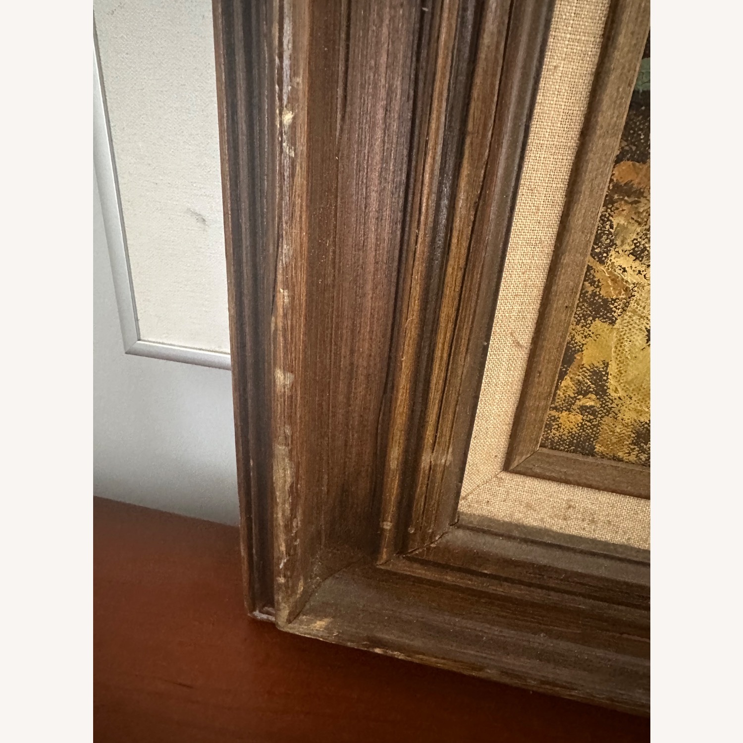 Antique Dark Brown Wall Art - image-9