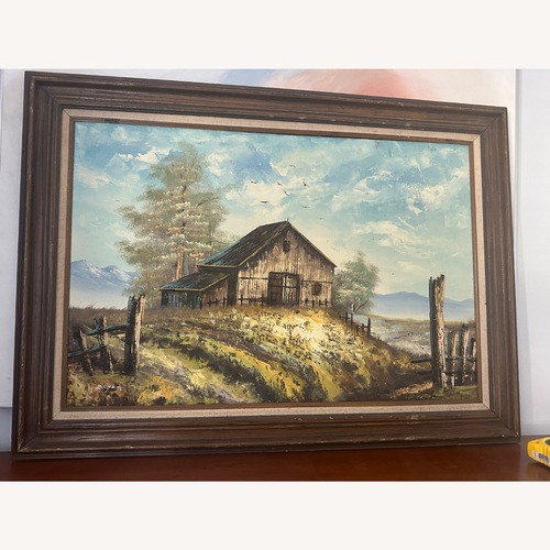 Used Antique Dark Brown Wall Art for sale on AptDeco