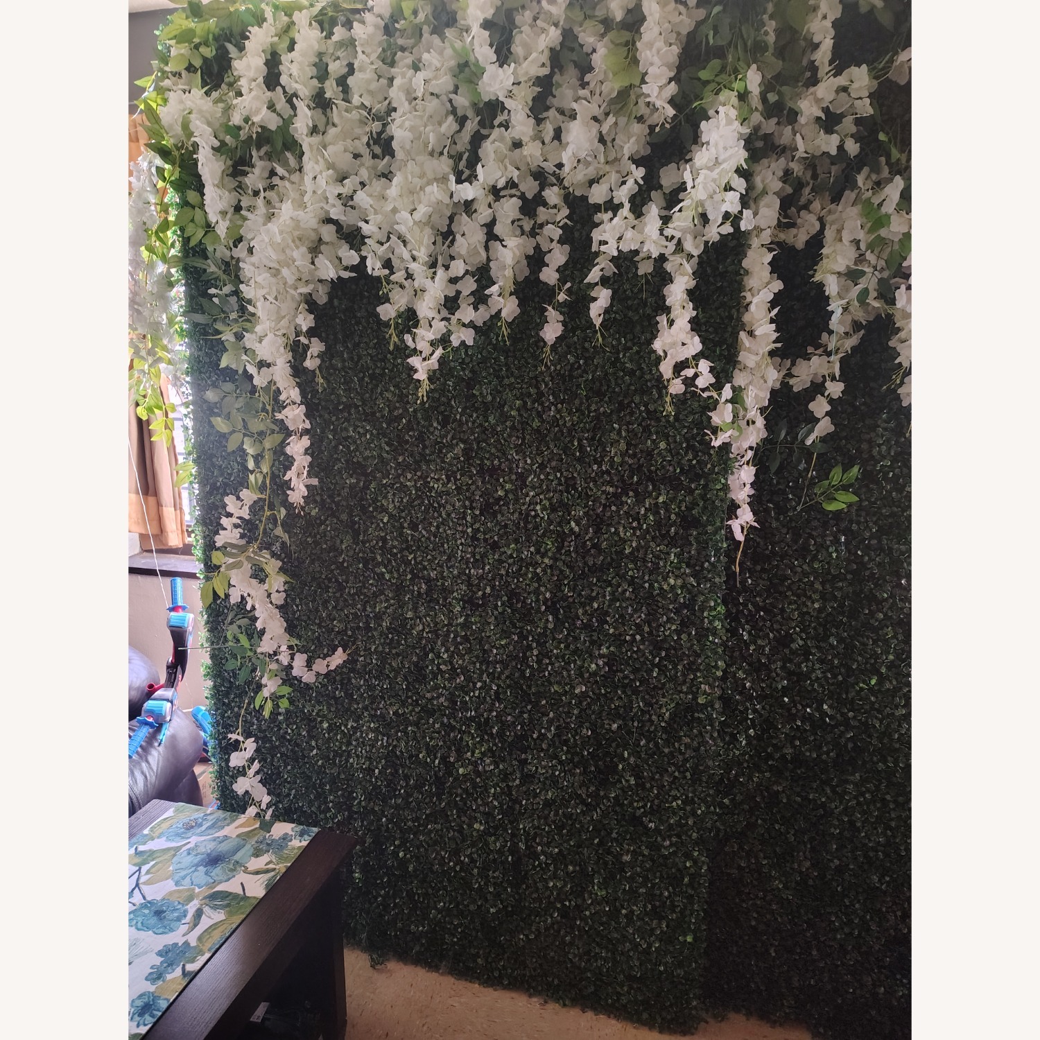 Hand Made Grass Wall Panel W Stand - image-9