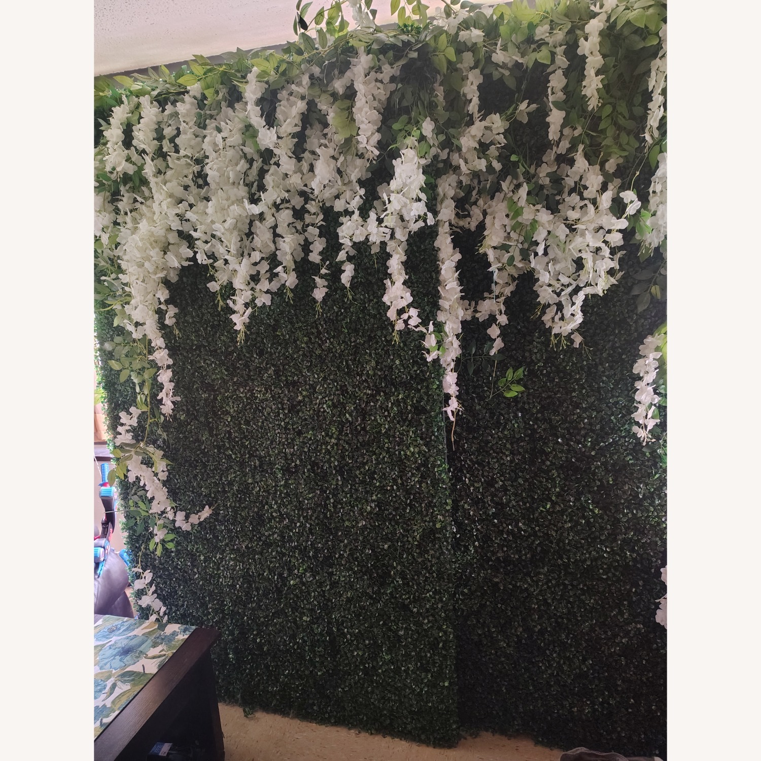 Hand Made Grass Wall Panel W Stand - image-8