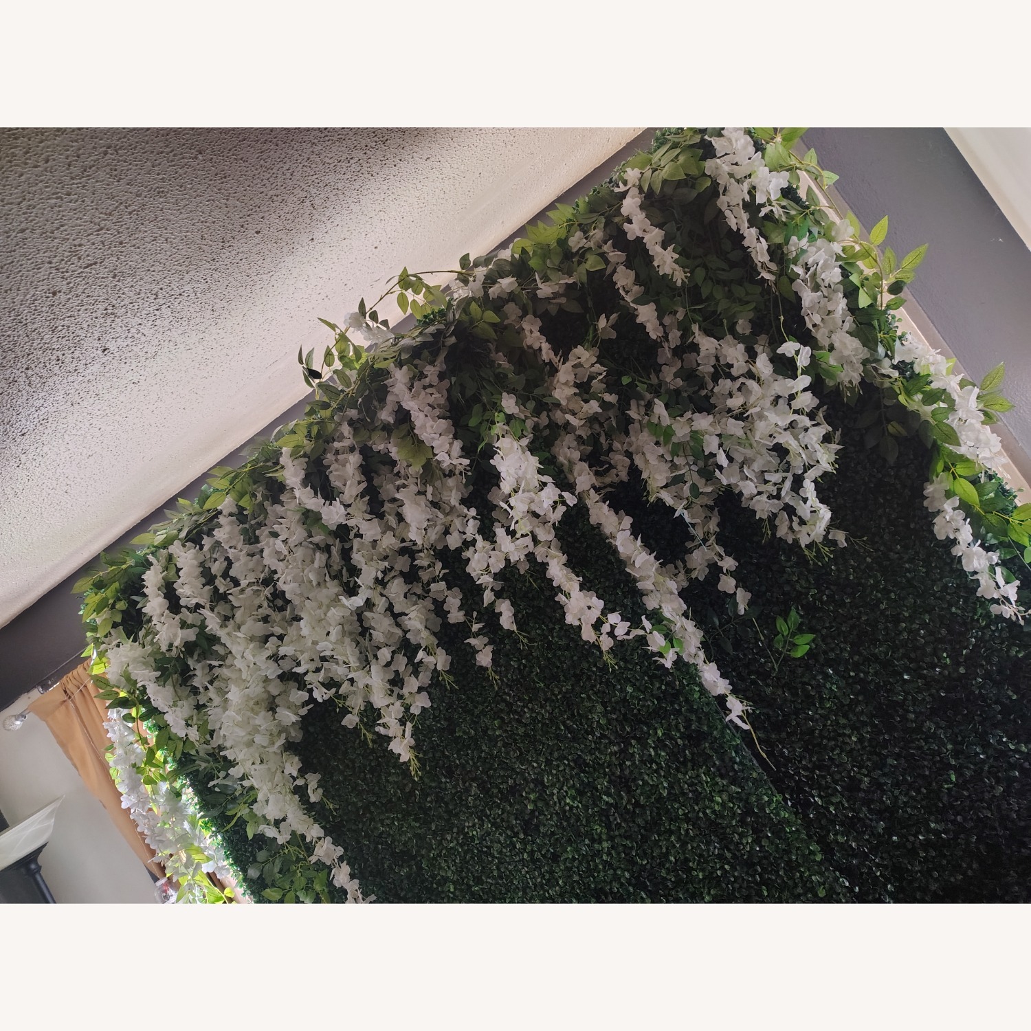 Hand Made Grass Wall Panel W Stand - image-10