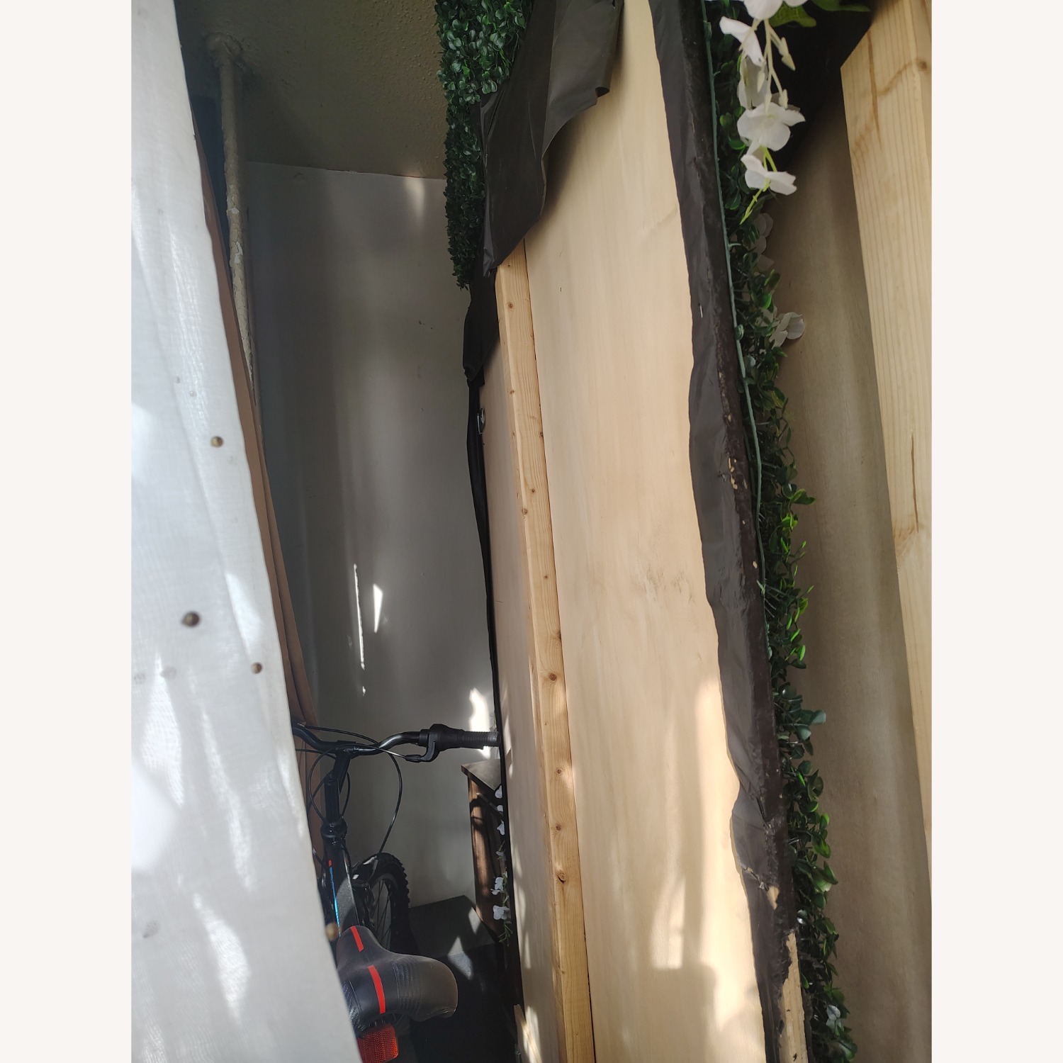 Hand Made Grass Wall Panel W Stand - image-4