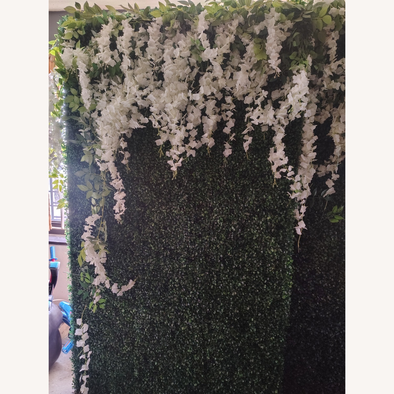 Hand Made Grass Wall Panel W Stand - image-2