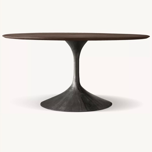 Used Restoration Hardware Aero Dark Brown Wood Dining Table for sale on AptDeco