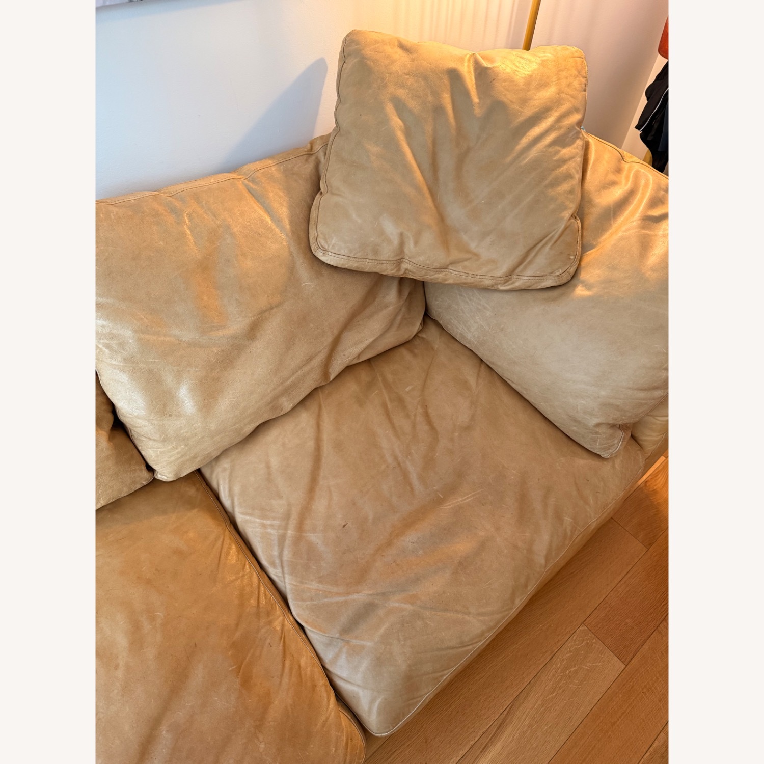 Restoration Hardware Cloud Modular Leather Sofa - image-11