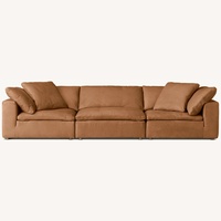Restoration Hardware Cloud Modular Leather Sofa