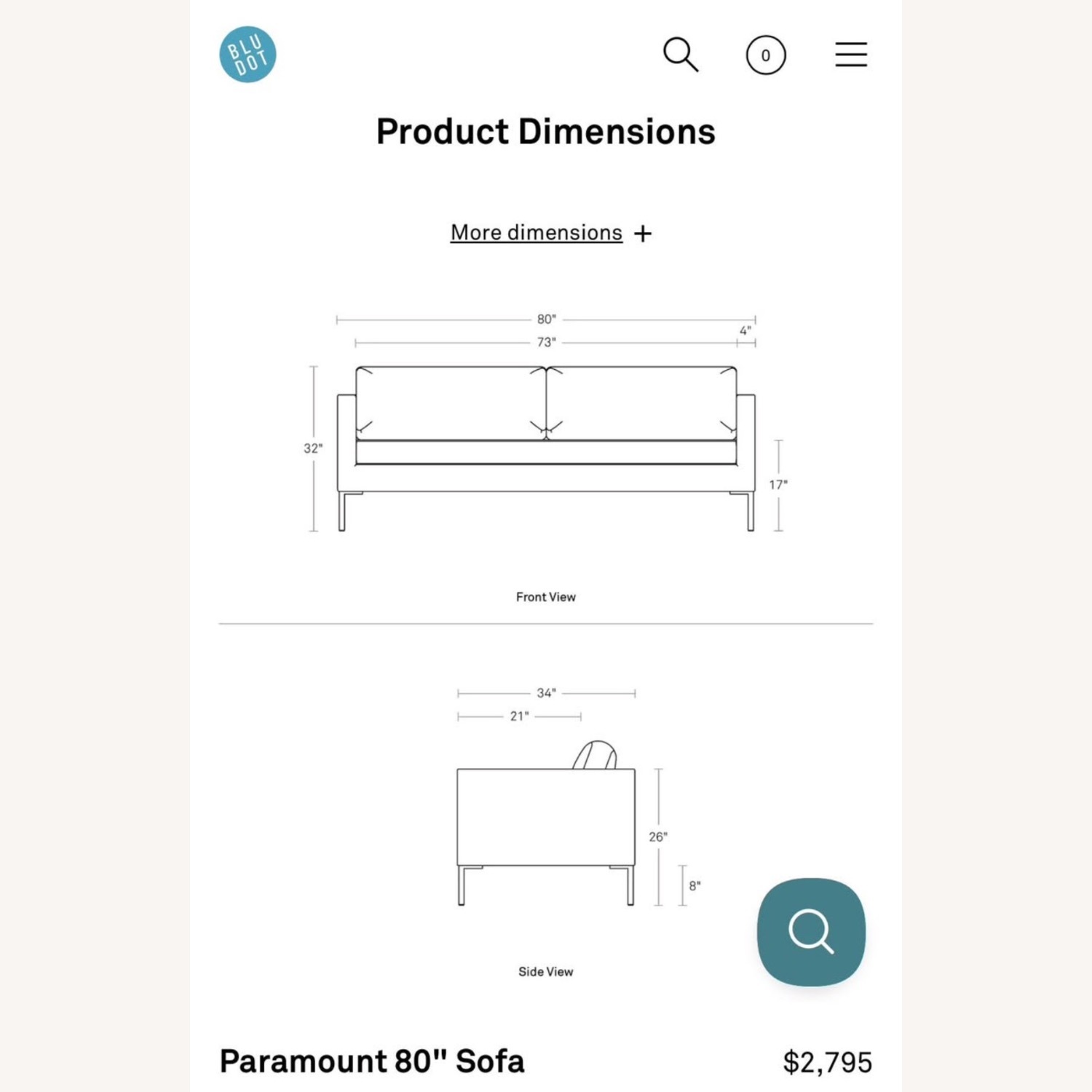 Blu Dot Paramount Natural 3+ Seater Sofa - image-4