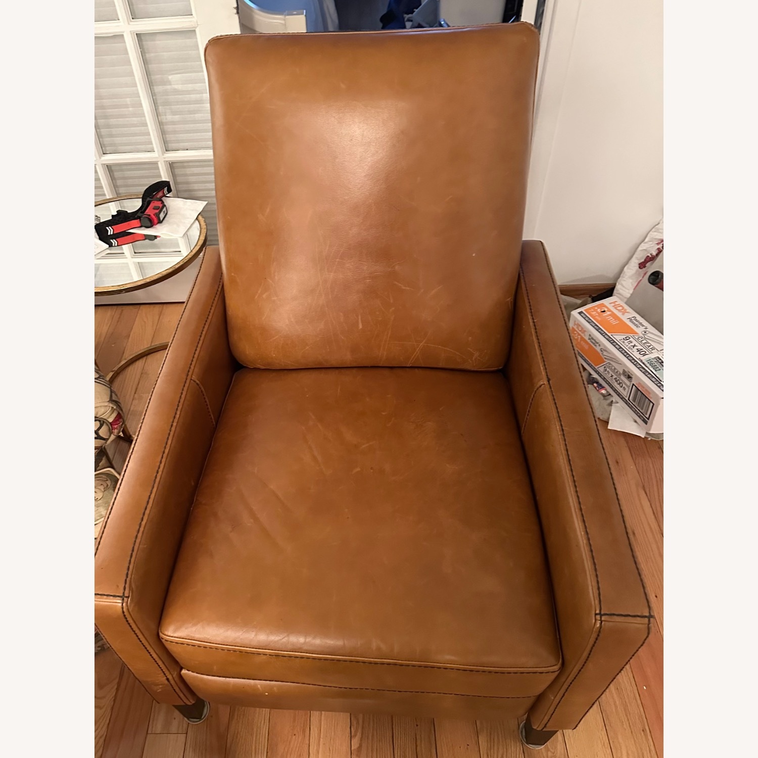 West Elm Sedgwick Leather Recliner - image-4