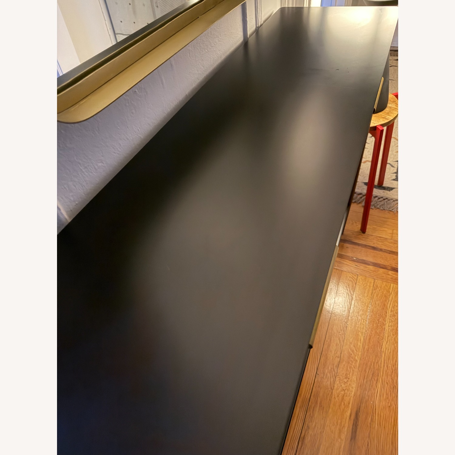 West Elm Black Metalwork Console 42" - image-3
