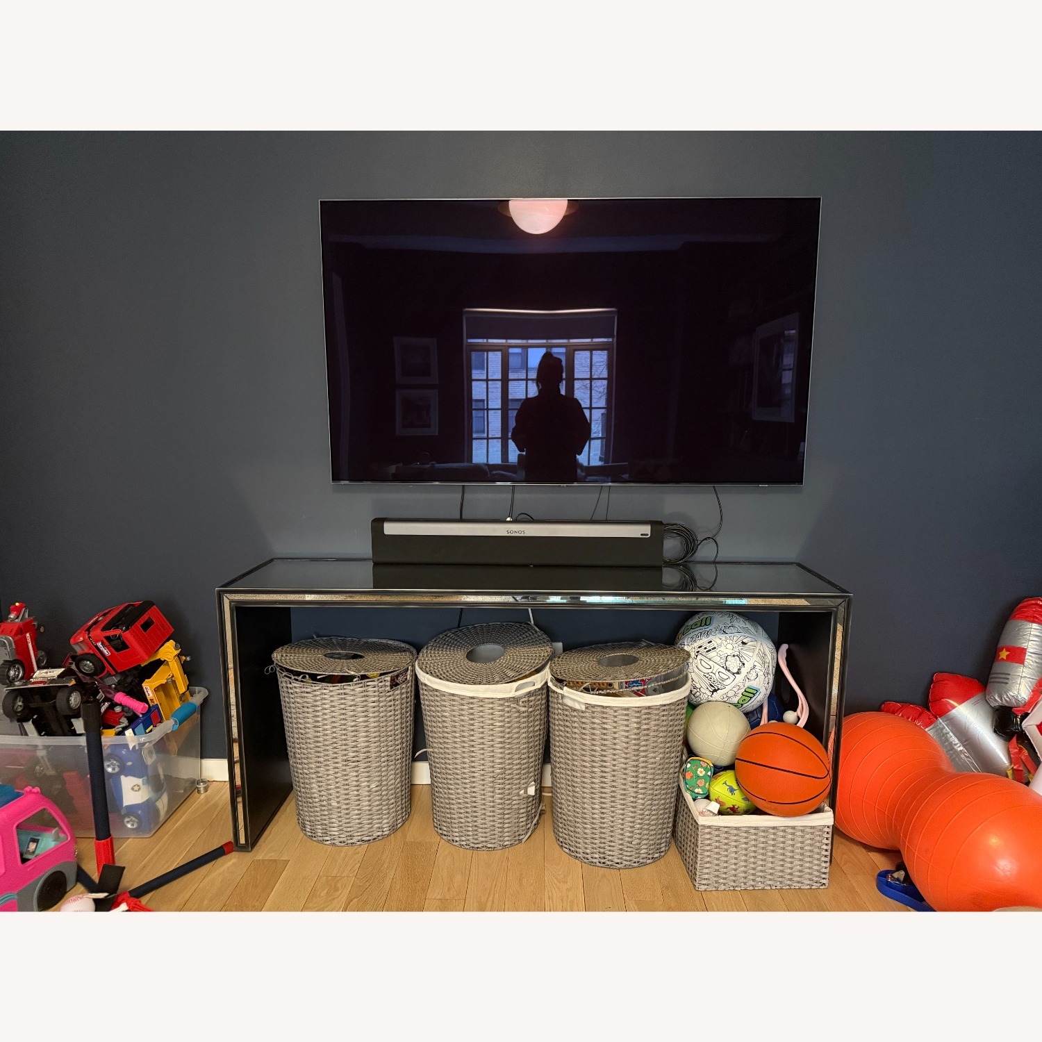 Restoration Hardware Mirrored Consule Table - image-2