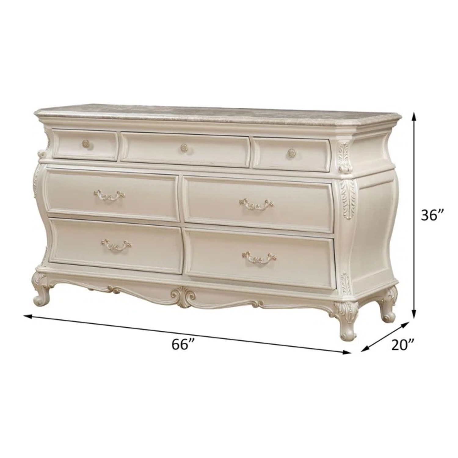 Natural Armoire 7 Drawer - image-1