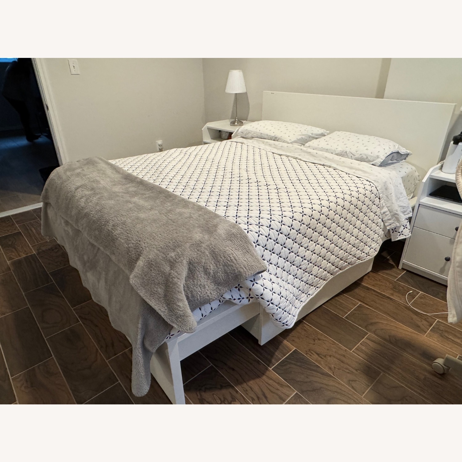 IKEA Malm White Queen Bed - image-2