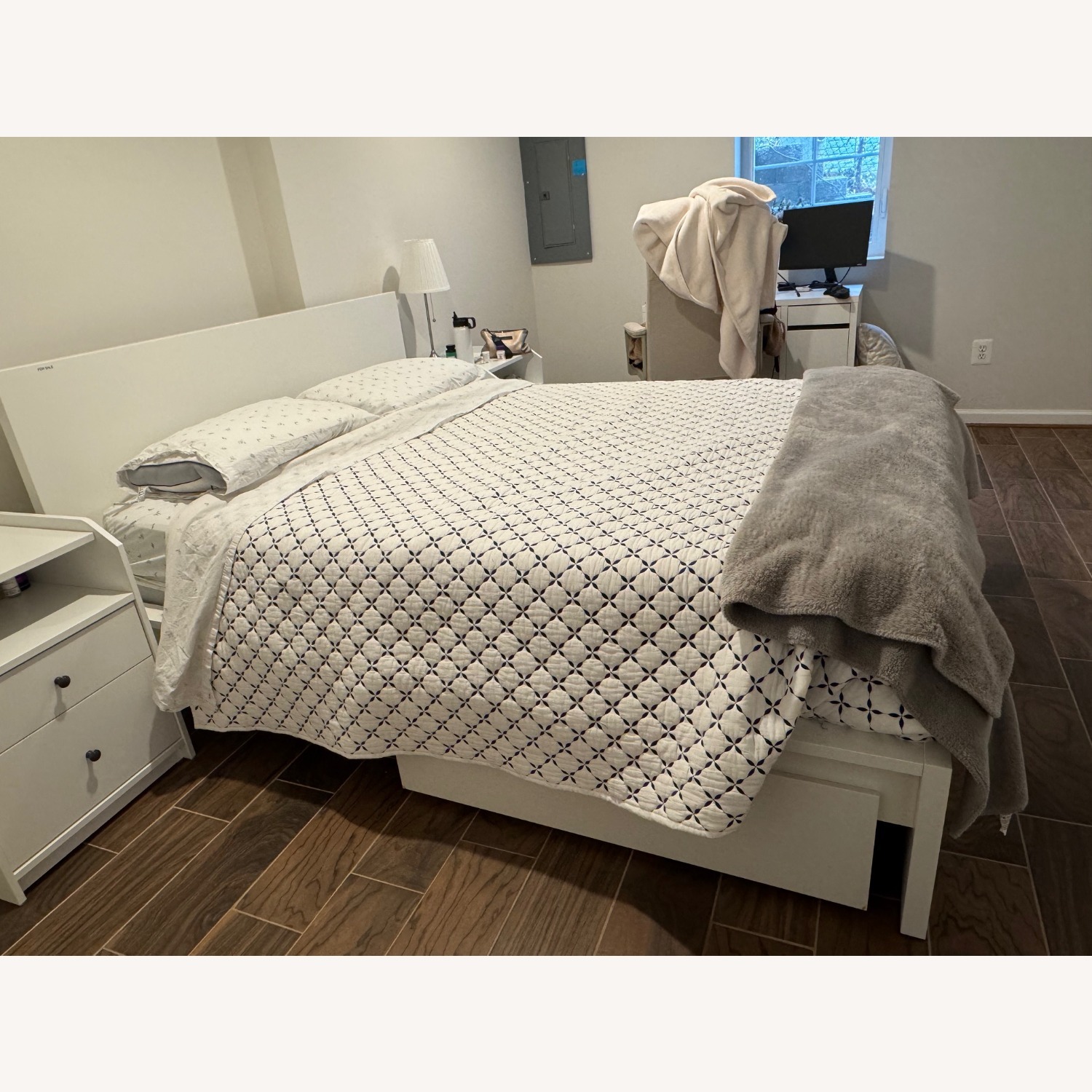 IKEA Malm White Queen Bed - image-3