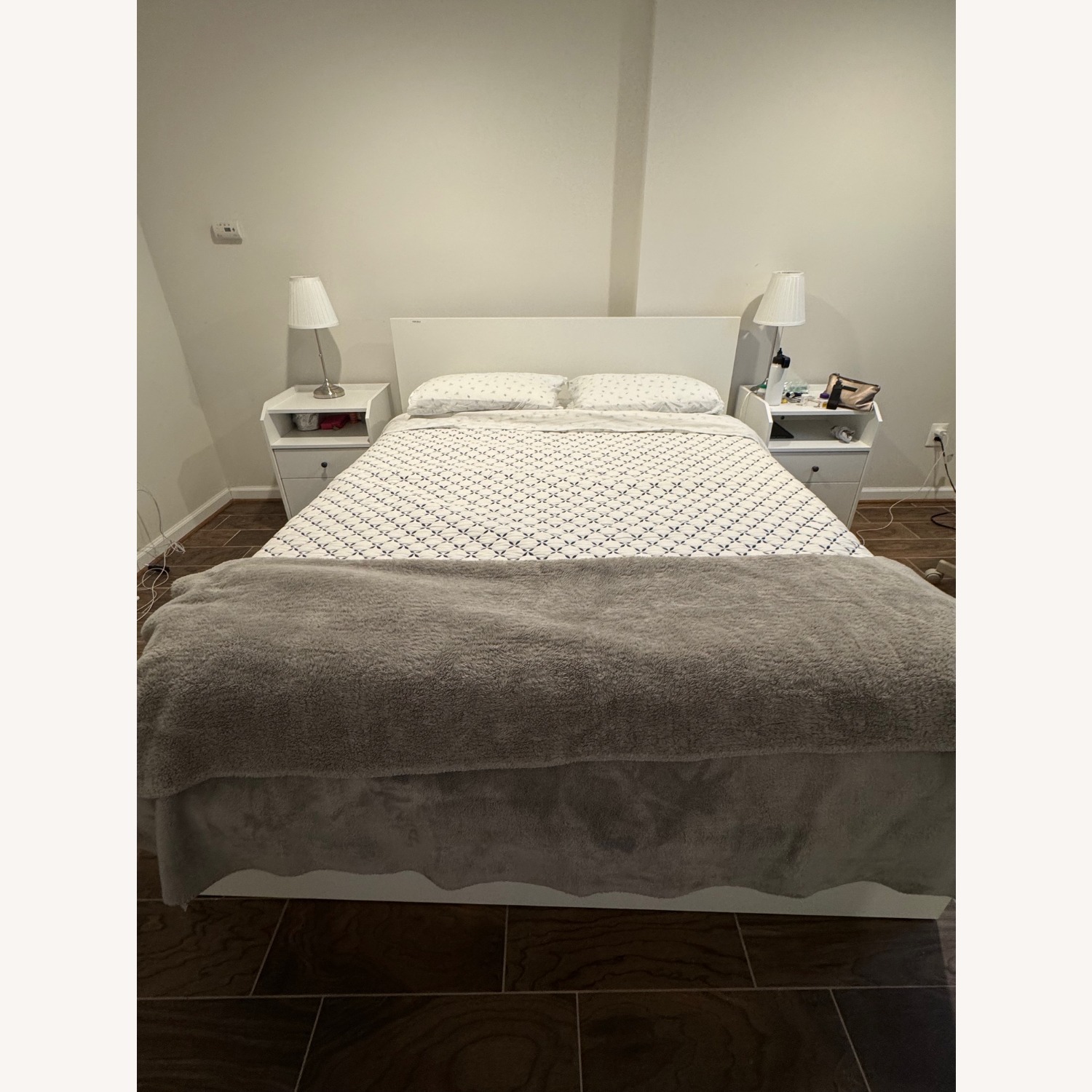 IKEA Malm White Queen Bed - image-1