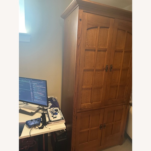 Used Bassett Mission Style Armoire for sale on AptDeco