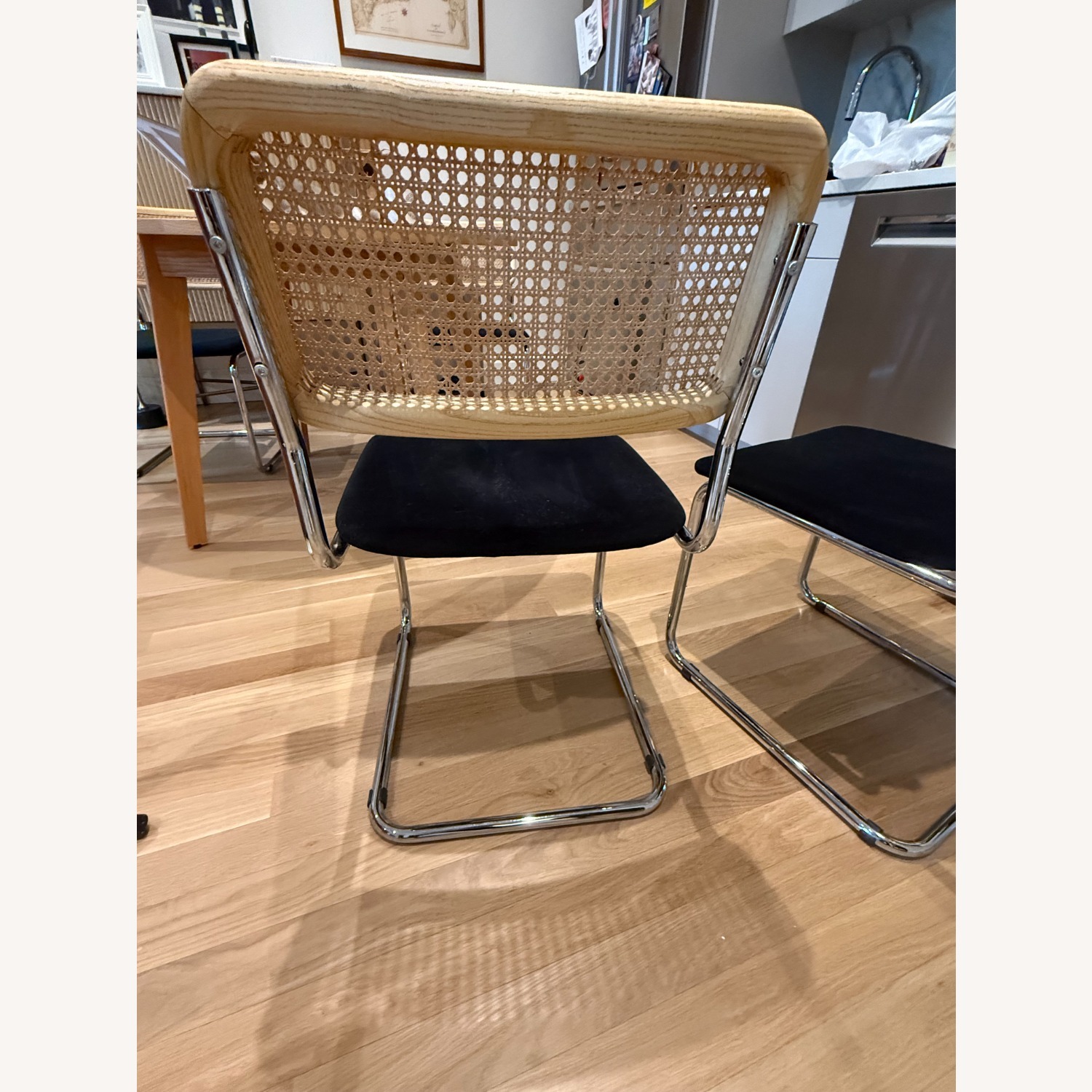 Joybird Kian Black and Cane Dining Chairs - image-4