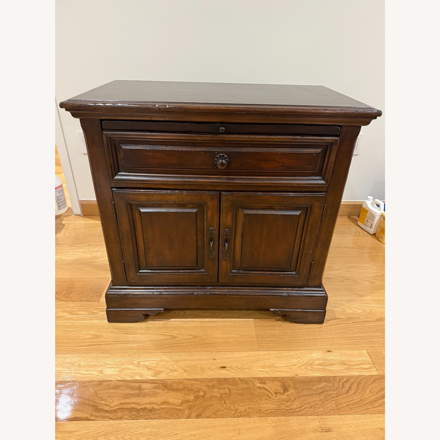 Vintage/Antique Finds Dark Brown Wood Sideboard - image-1