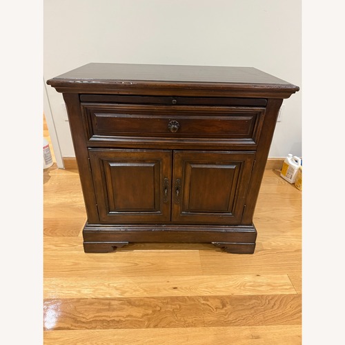 Used Vintage/Antique Finds Dark Brown Wood Sideboard for sale on AptDeco