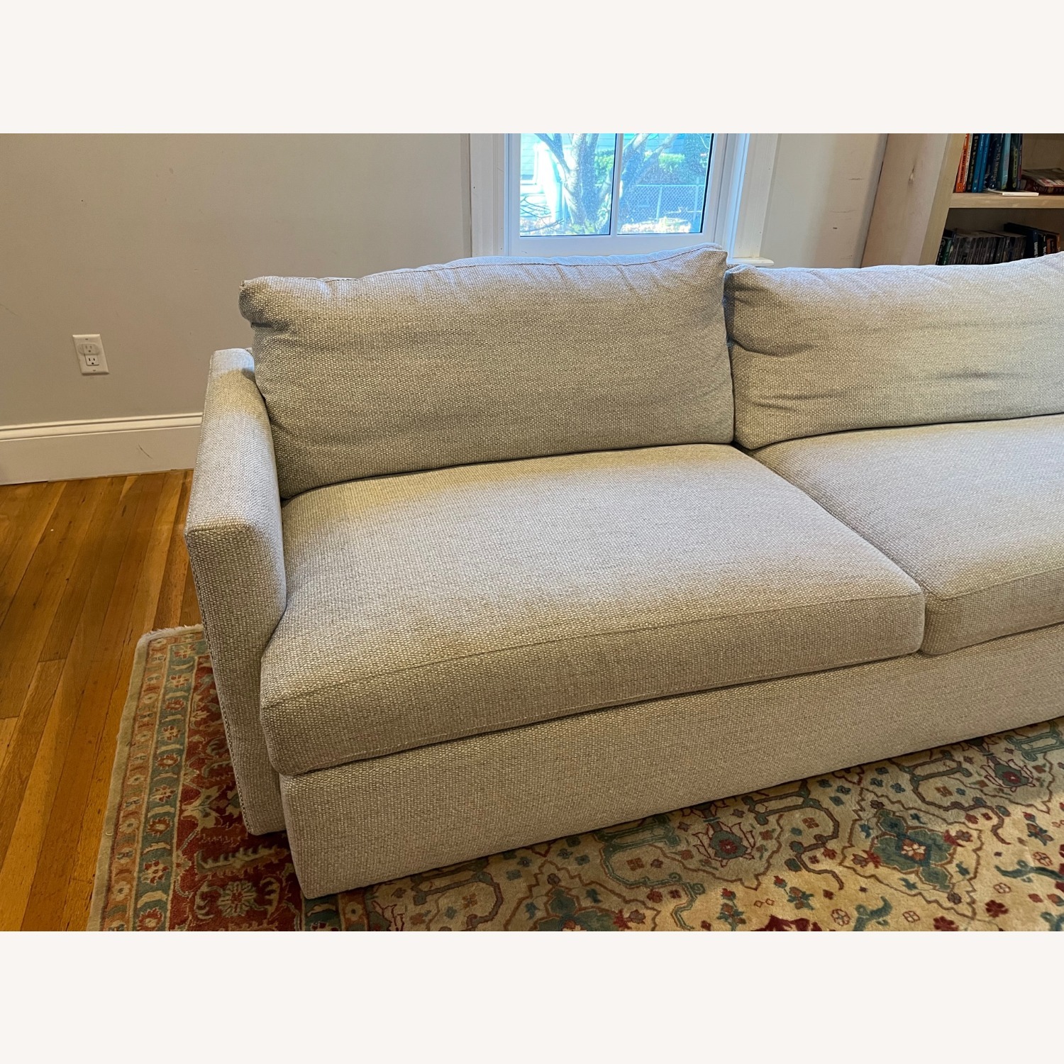 Crate & Barrel Natural Fabric 3+ Seater Sofa - image-3