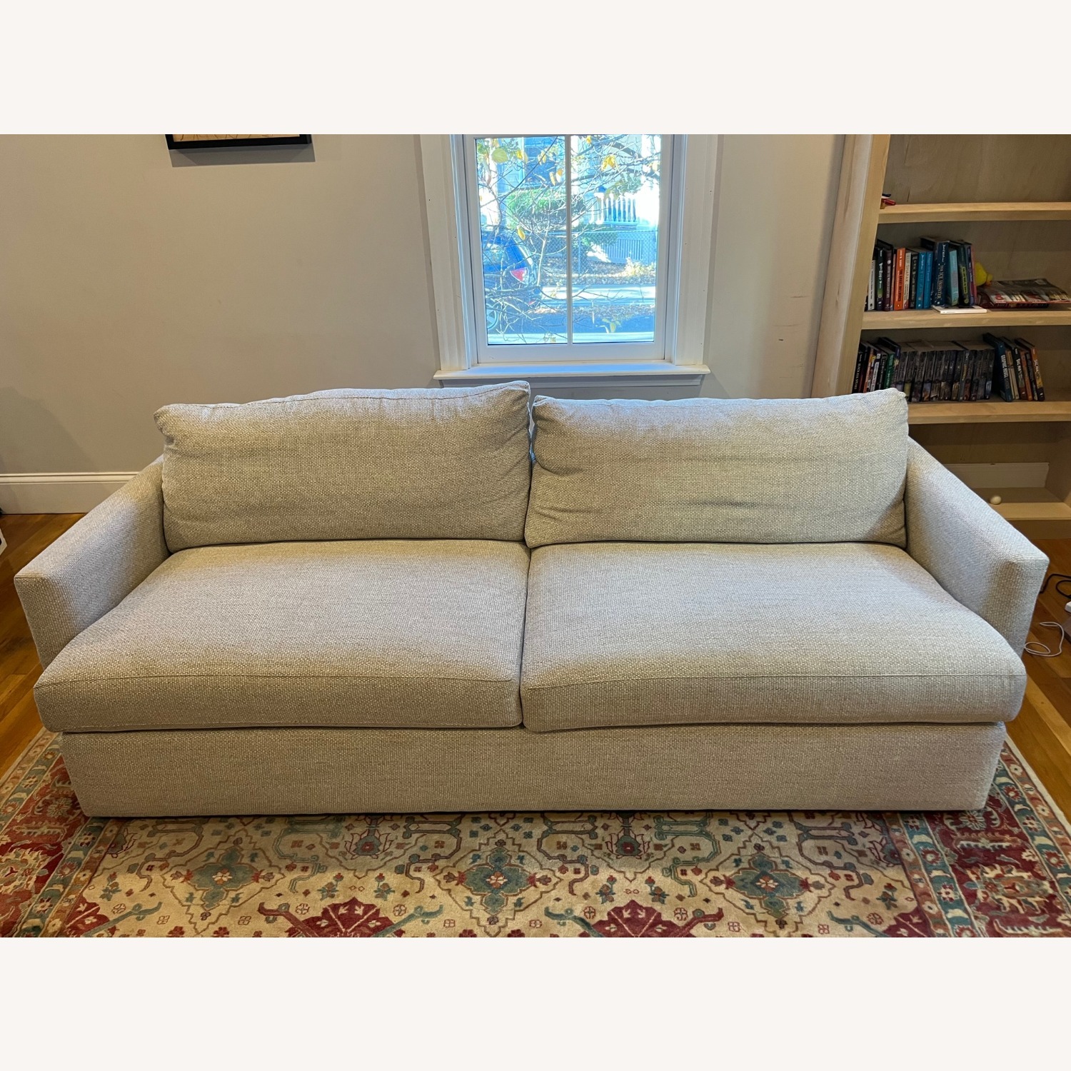 Crate & Barrel Natural Fabric 3+ Seater Sofa - image-2