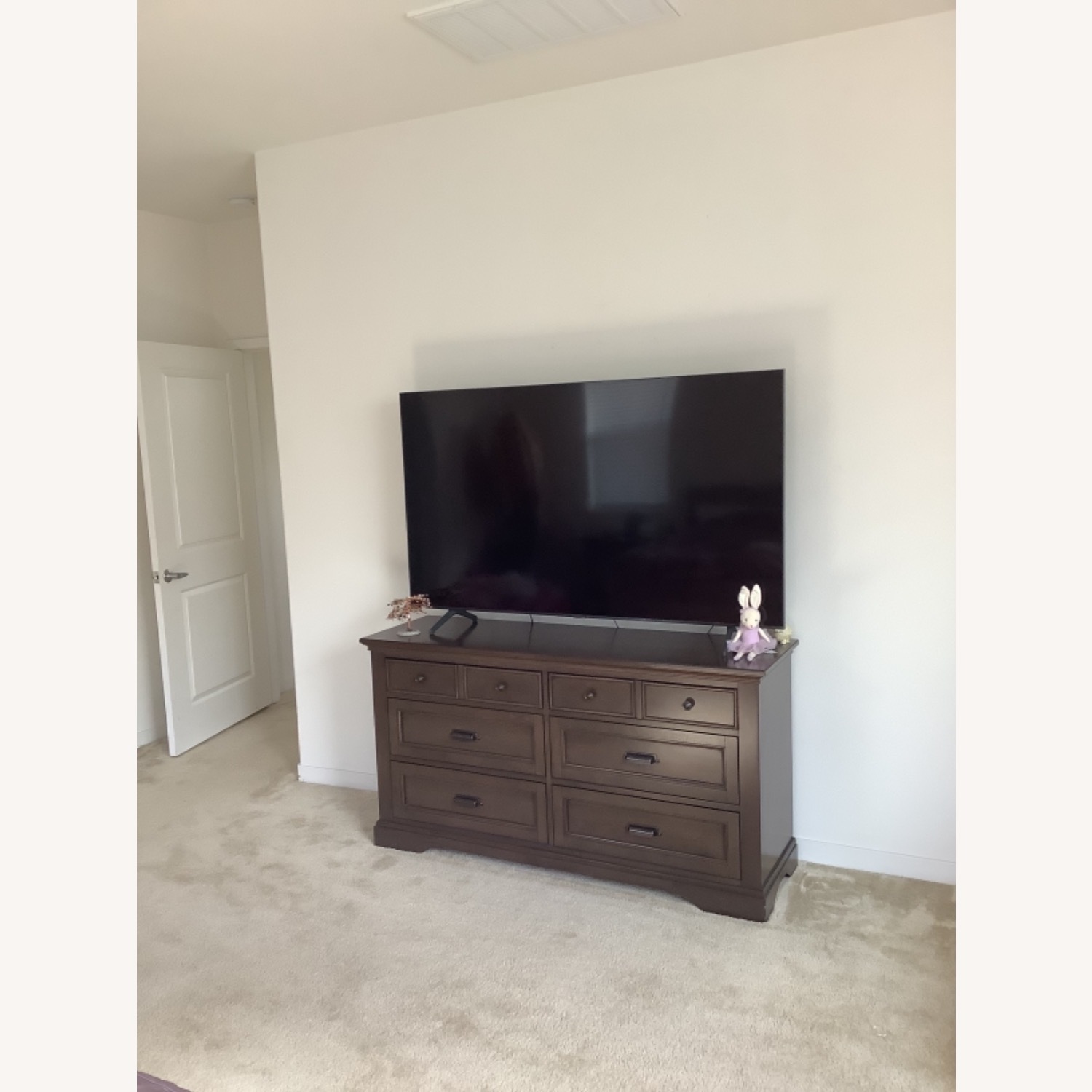 Dark Brown Wood Dresser - image-2