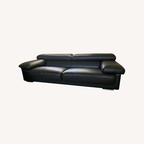 Used Roche Bobois Black Leather Ultimate 3-Seater Sofa for sale on AptDeco
