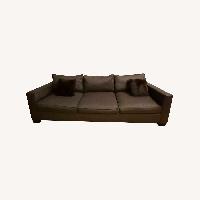 Ralph Lauren Dark Brown Wool Blend 3+ Seater Sofa