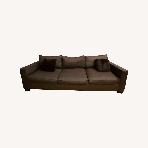 Used Ralph Lauren Dark Brown Wool Blend 3+ Seater Sofa for sale on AptDeco