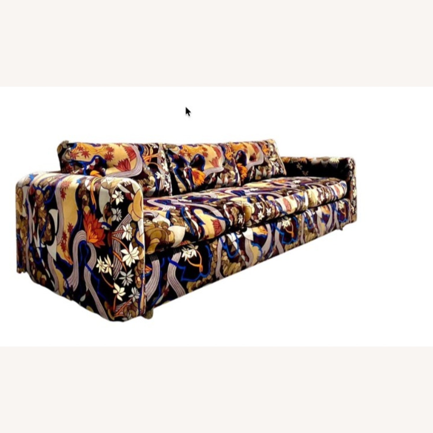 Vintage Boho Jack Lenor Mod Print Sofa  - image-4