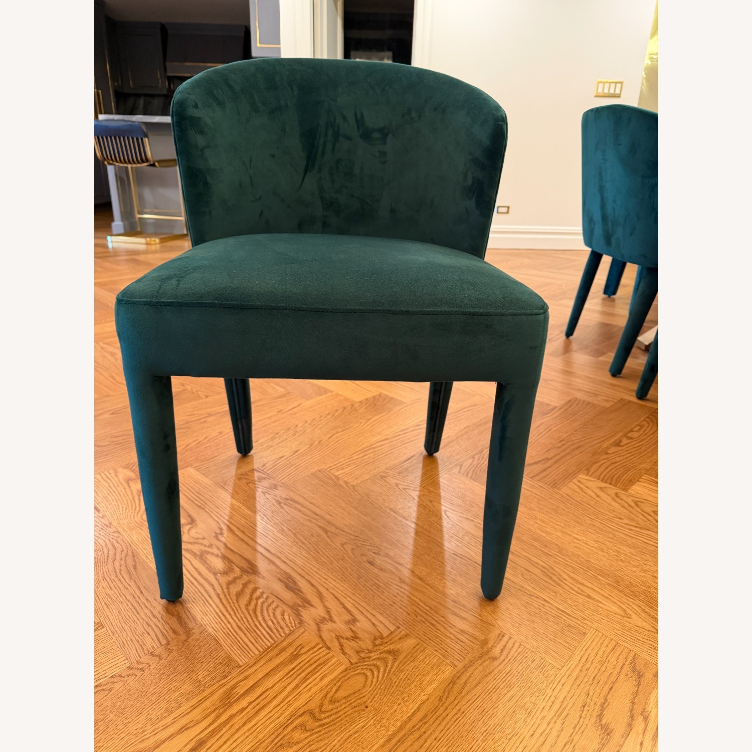 Joss & Main Green Fabric Dining Chairs - image-7