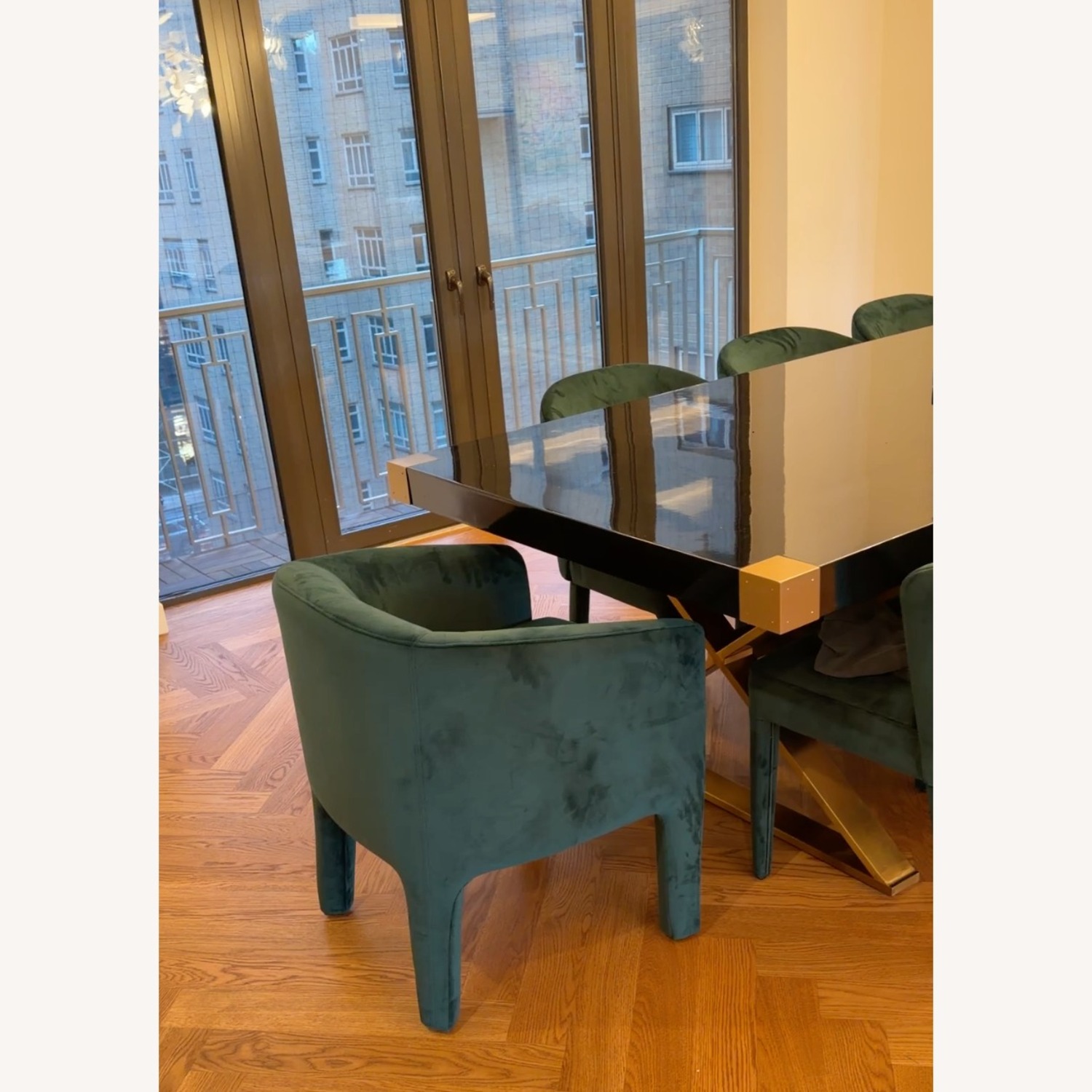 Joss & Main Green Fabric Dining Chairs - image-6