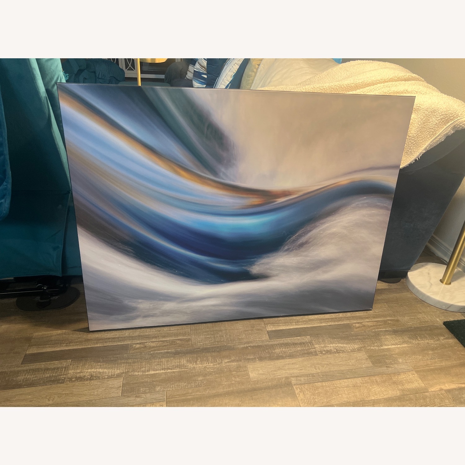 Rooms To Go Blue Wall Art - image-1