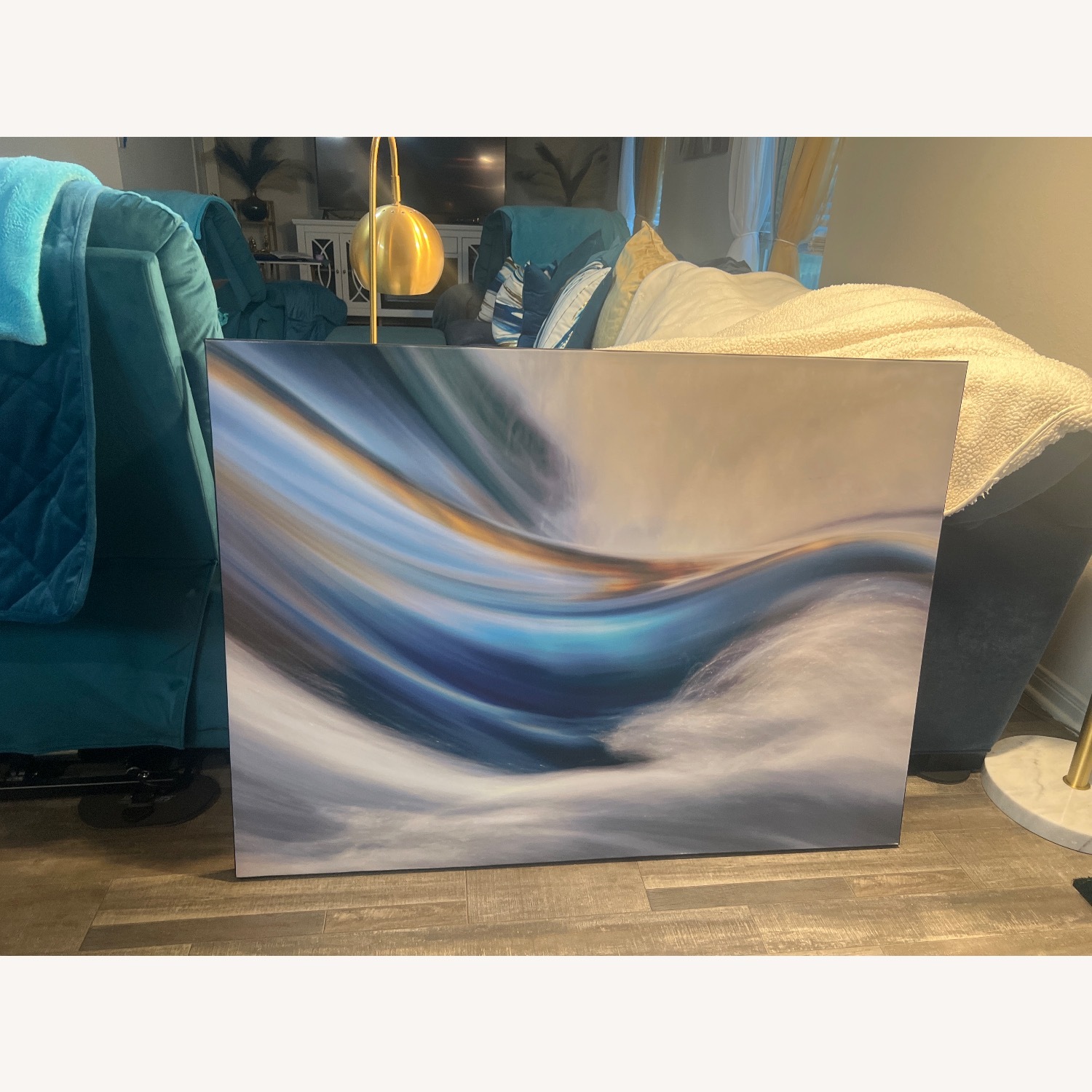 Rooms To Go Blue Wall Art - image-3