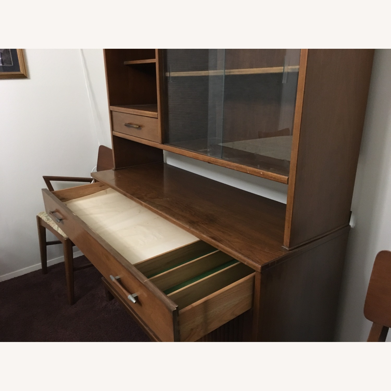 Craddock Mid Century Modern Walnut Hutch - image-2
