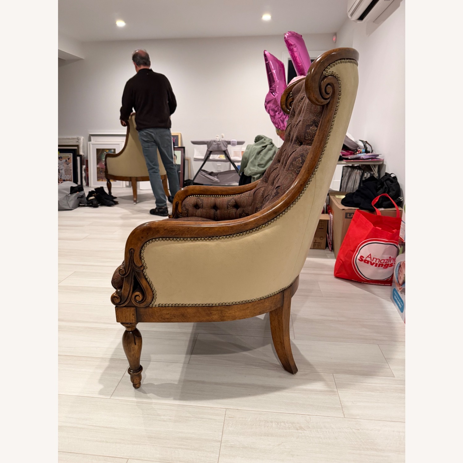 Louis Philippe Lounge Chair Accent Chairs - image-2