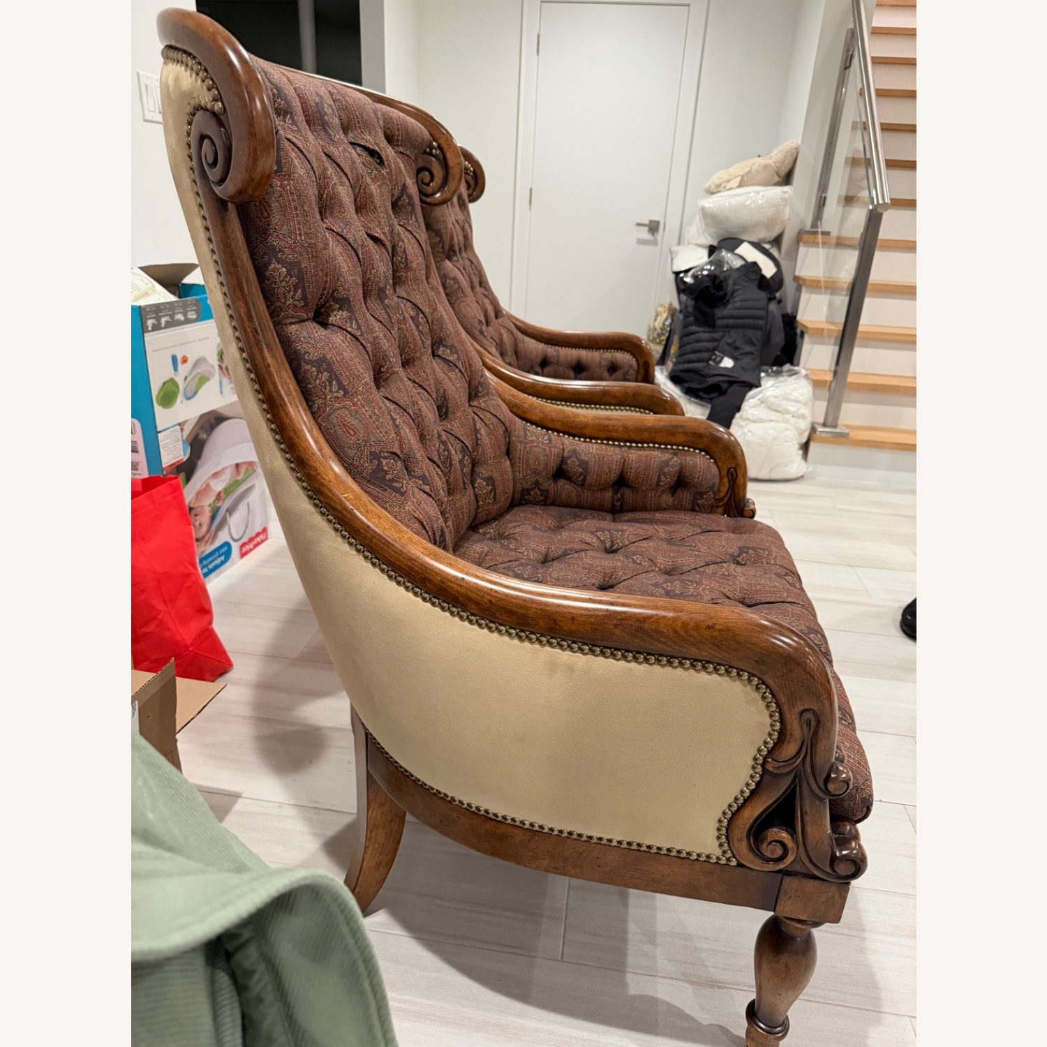 Louis Philippe Lounge Chair Accent Chairs - image-4