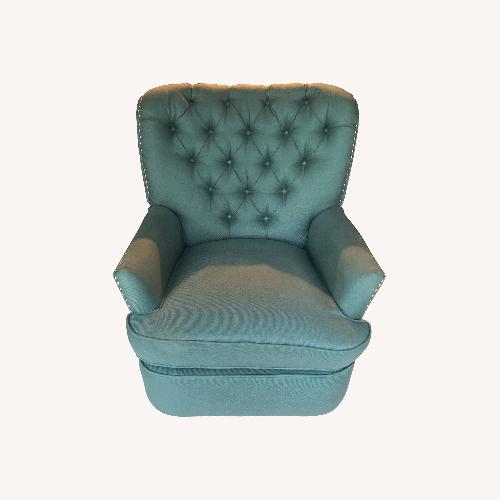 Used Amazon Blue Fabric Power  Recliner for sale on AptDeco
