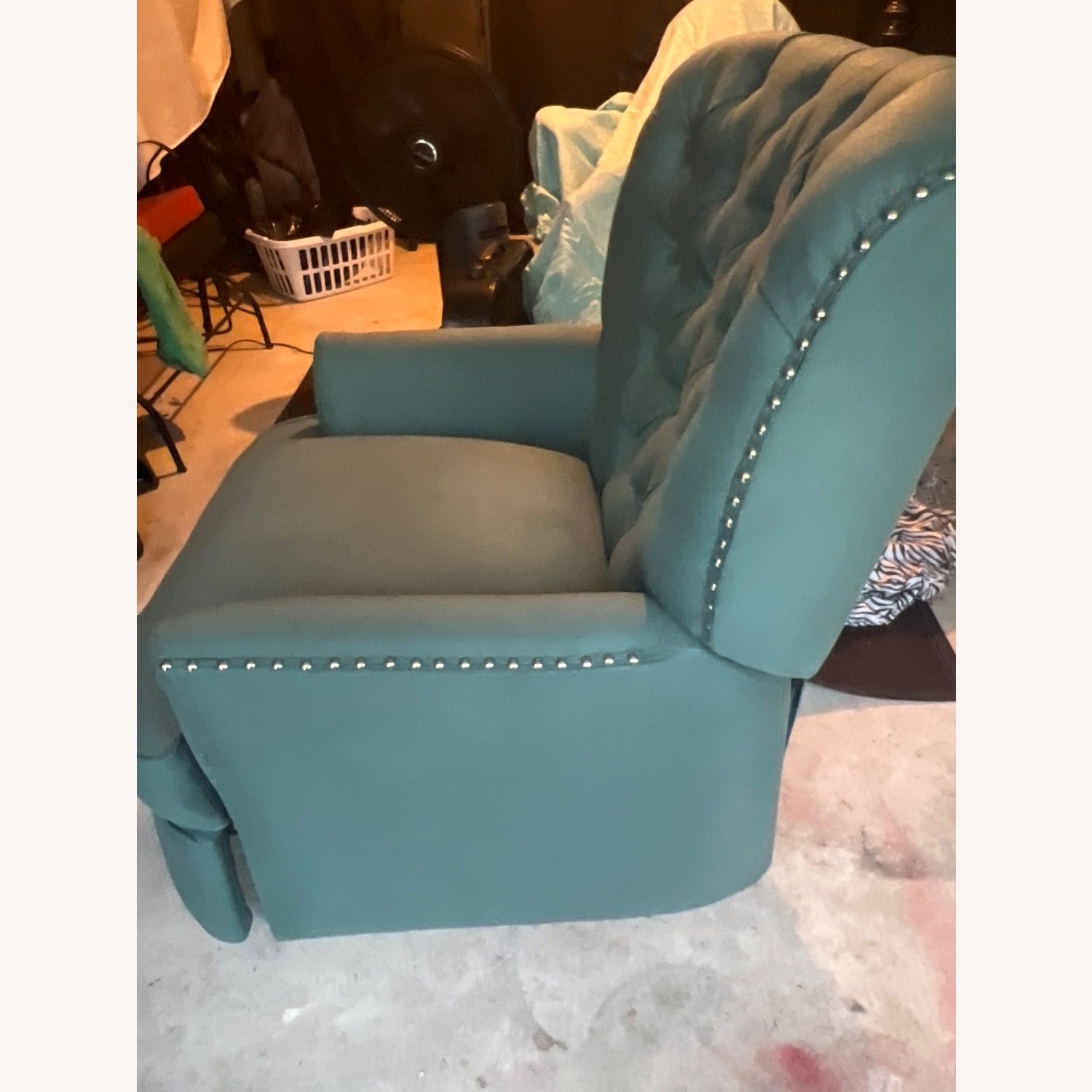 Amazon Blue Fabric Power  Recliner - image-3