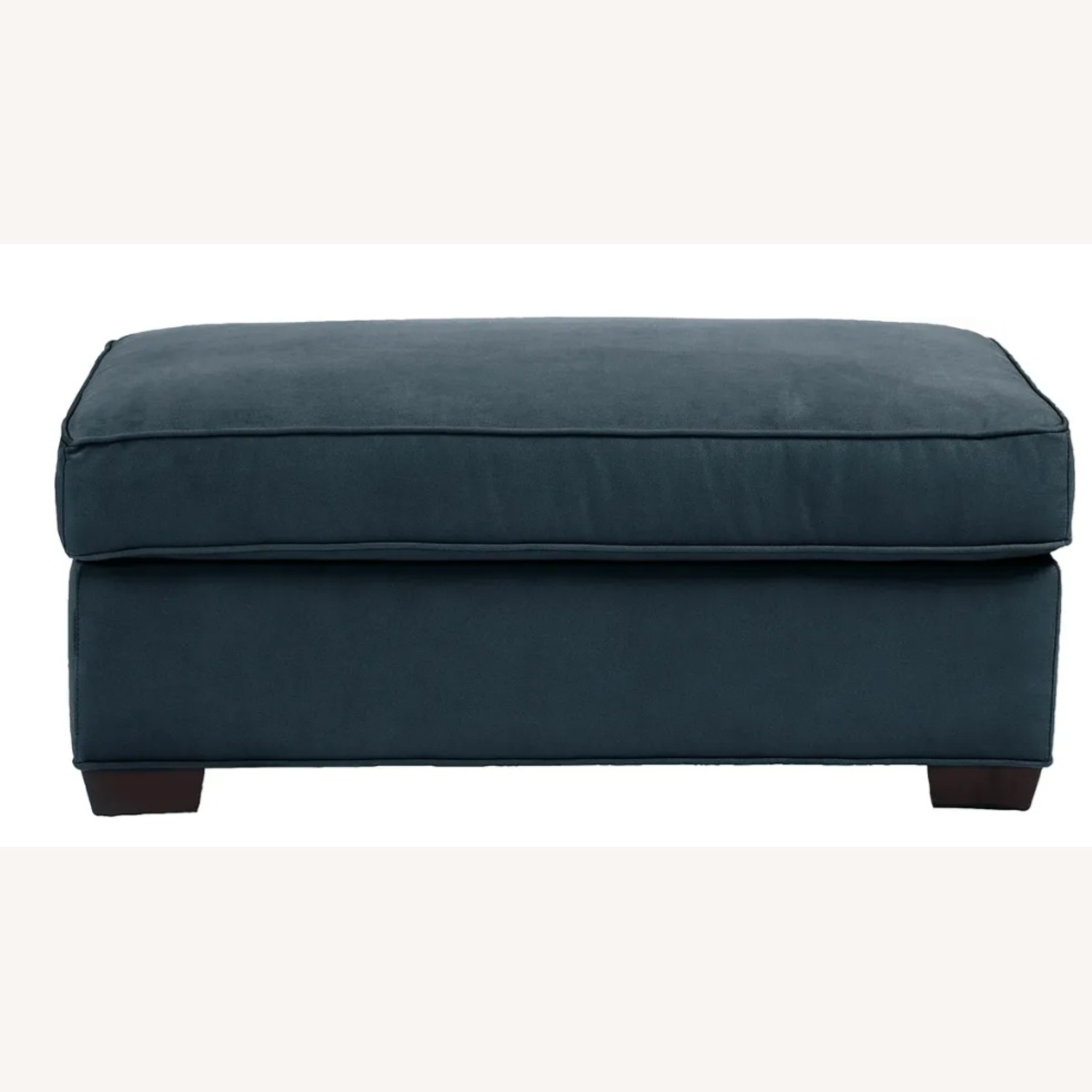 Rooms To Go  Cindy Crawford Blue Fabric Ottoman - image-4