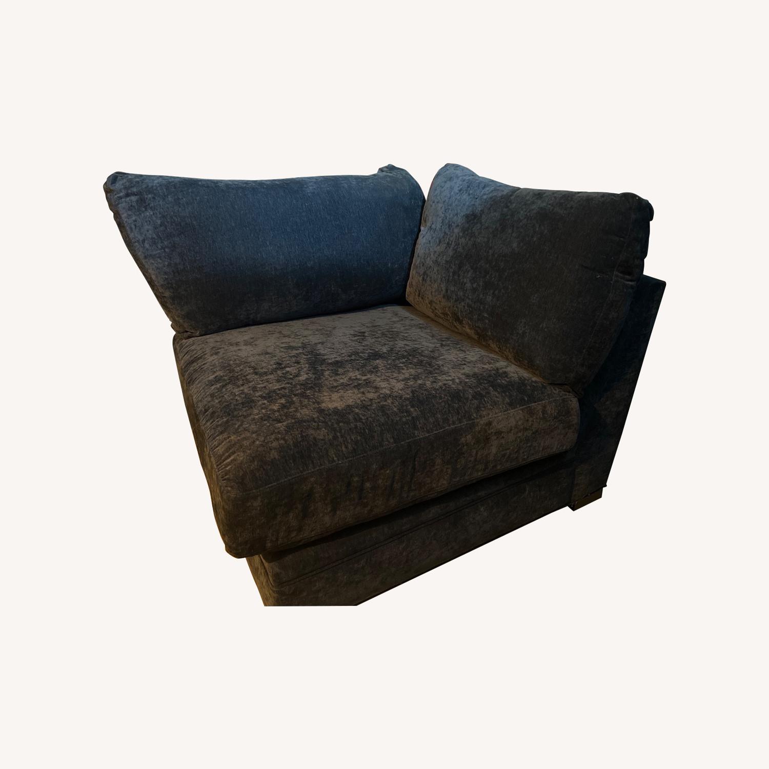 Blue Cindy Crawford Chair Matches Ottoman - image-3