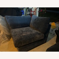 Blue Cindy Crawford Chair Matches Ottoman