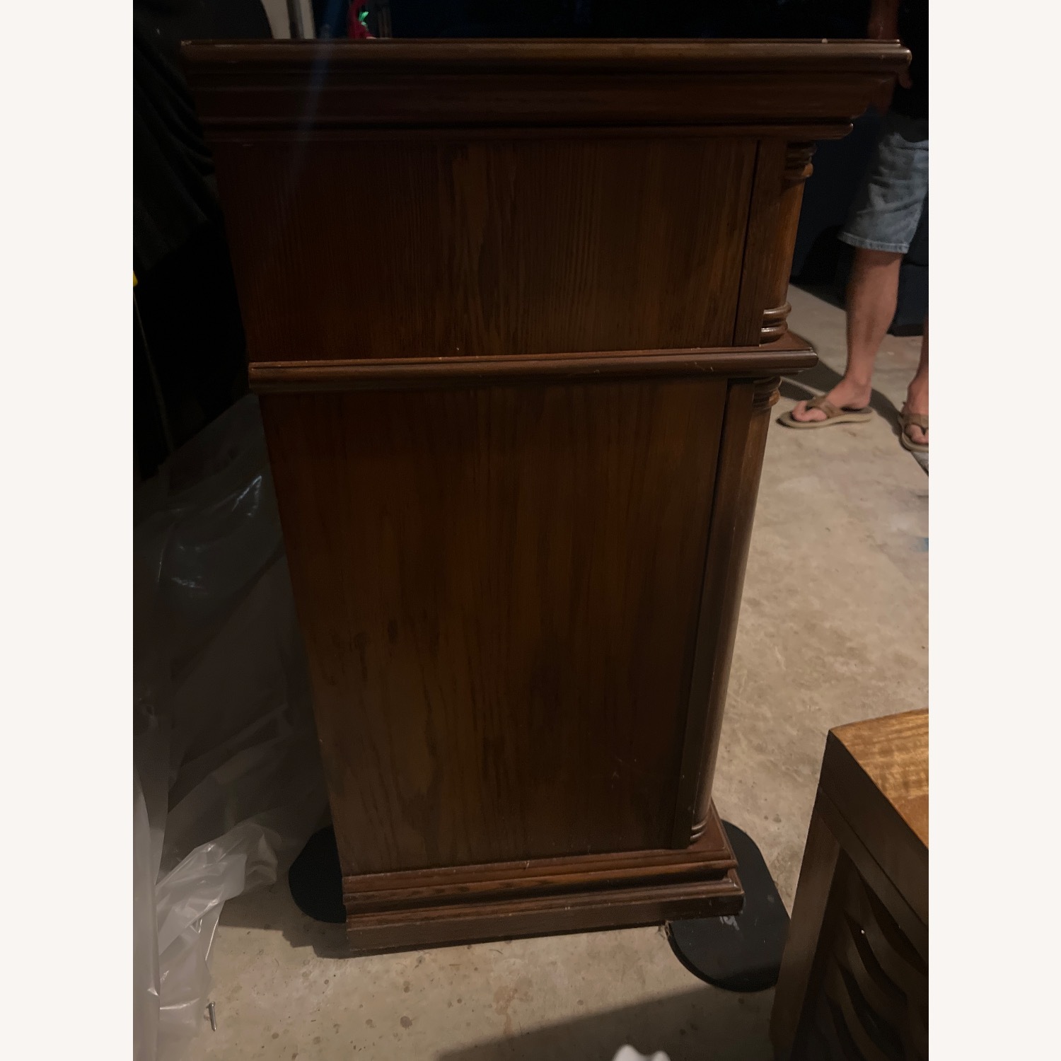 Style Selections Brown Electric Fireplace & Remote - image-3