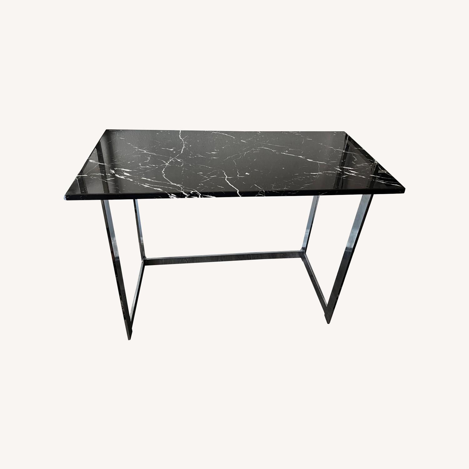 Wayfair Celetha Black Marble Desk - image-0