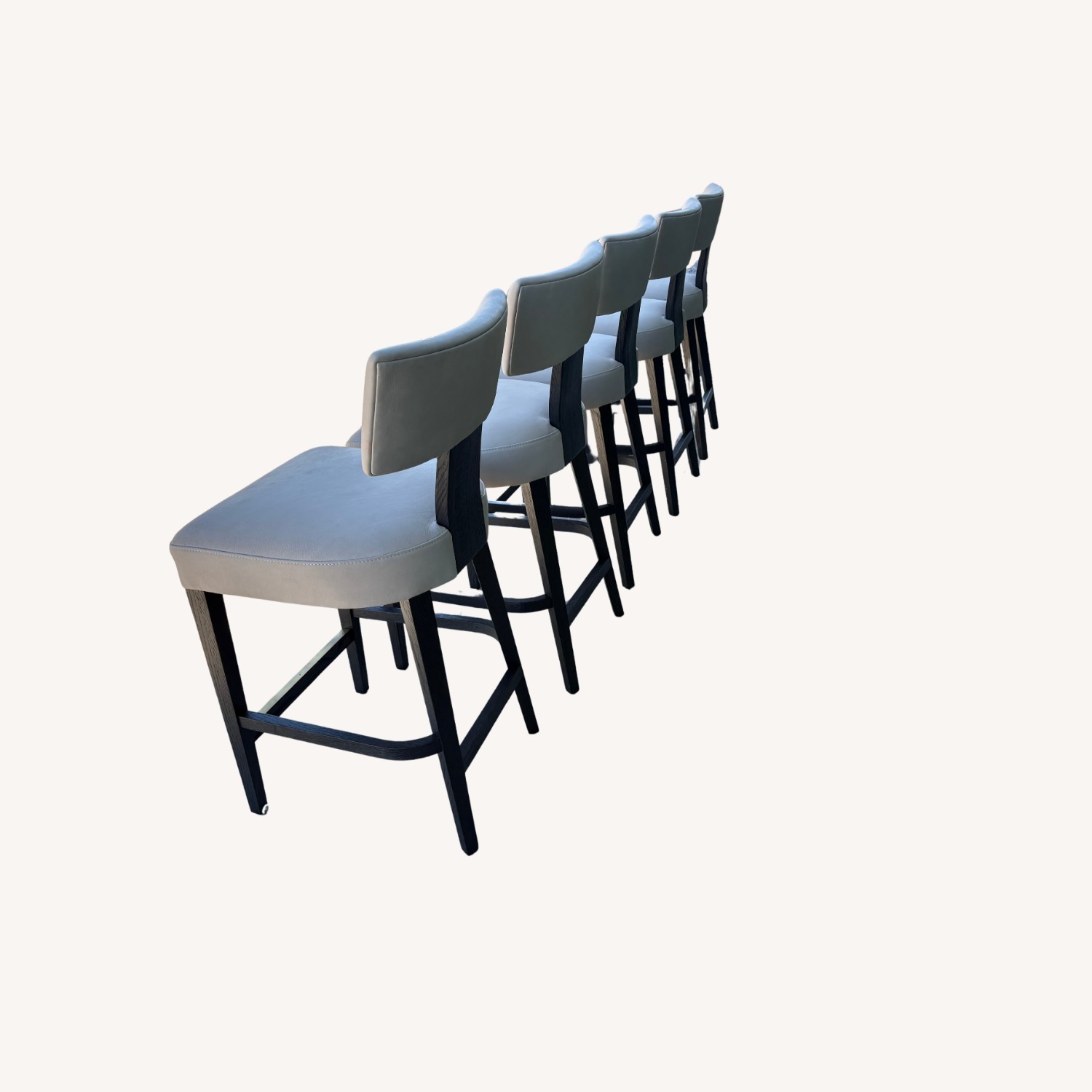 Restoration Hardware Padua Leather Counter Stools Set of 5 - image-19