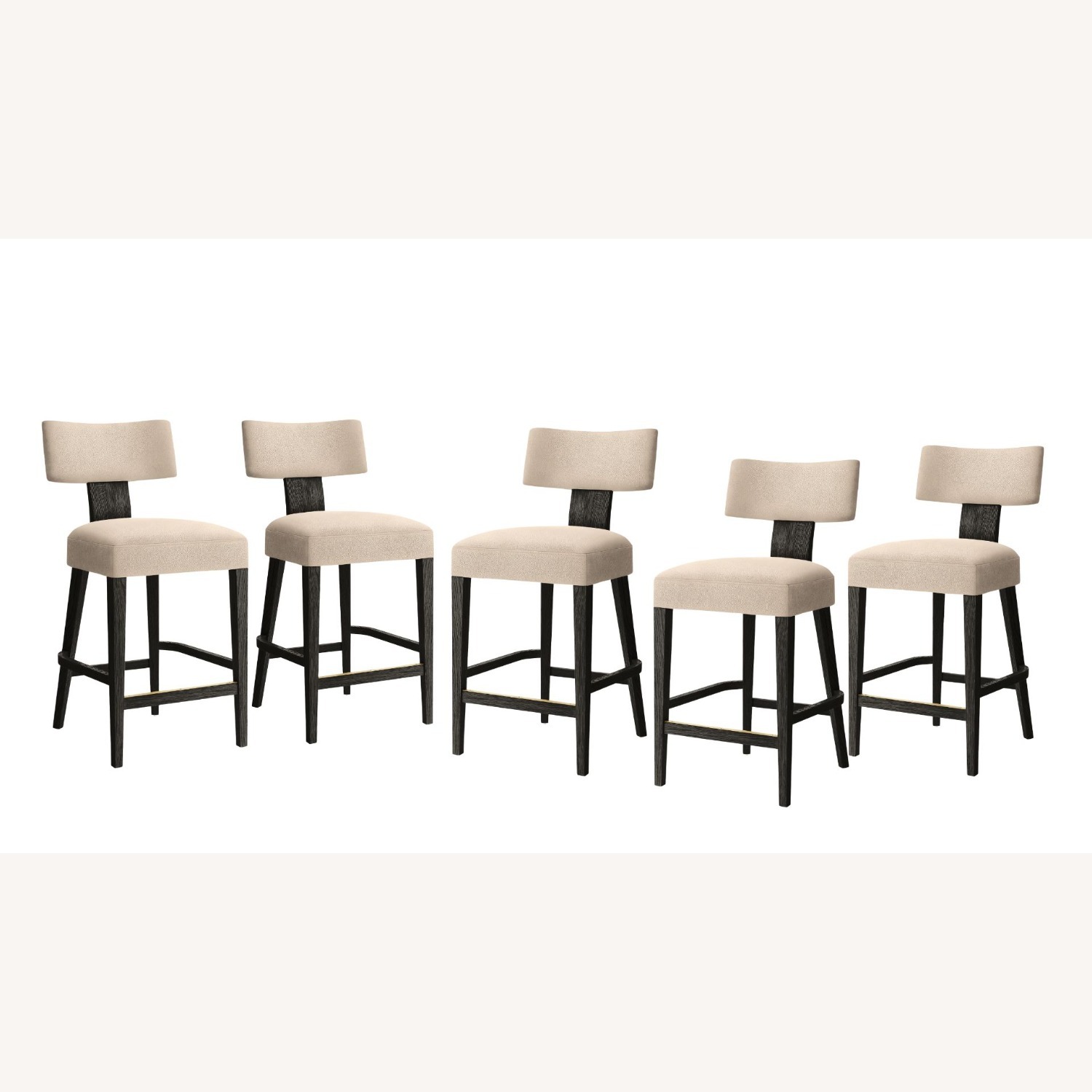 Restoration Hardware Padua Leather Counter Stools Set of 5 - image-2
