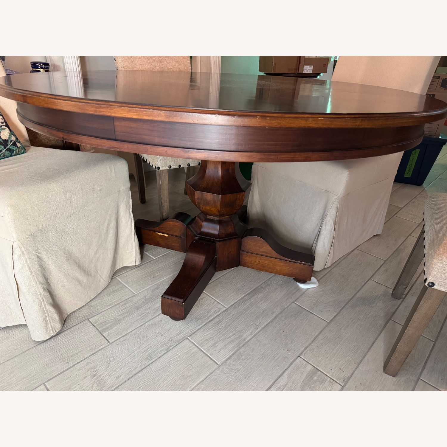 Vintage/Antique Pedastal Table Dining Sets - image-2